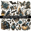 Enchanted Halloween Torn Pages UV DTF Decal sheets 10 Designs available