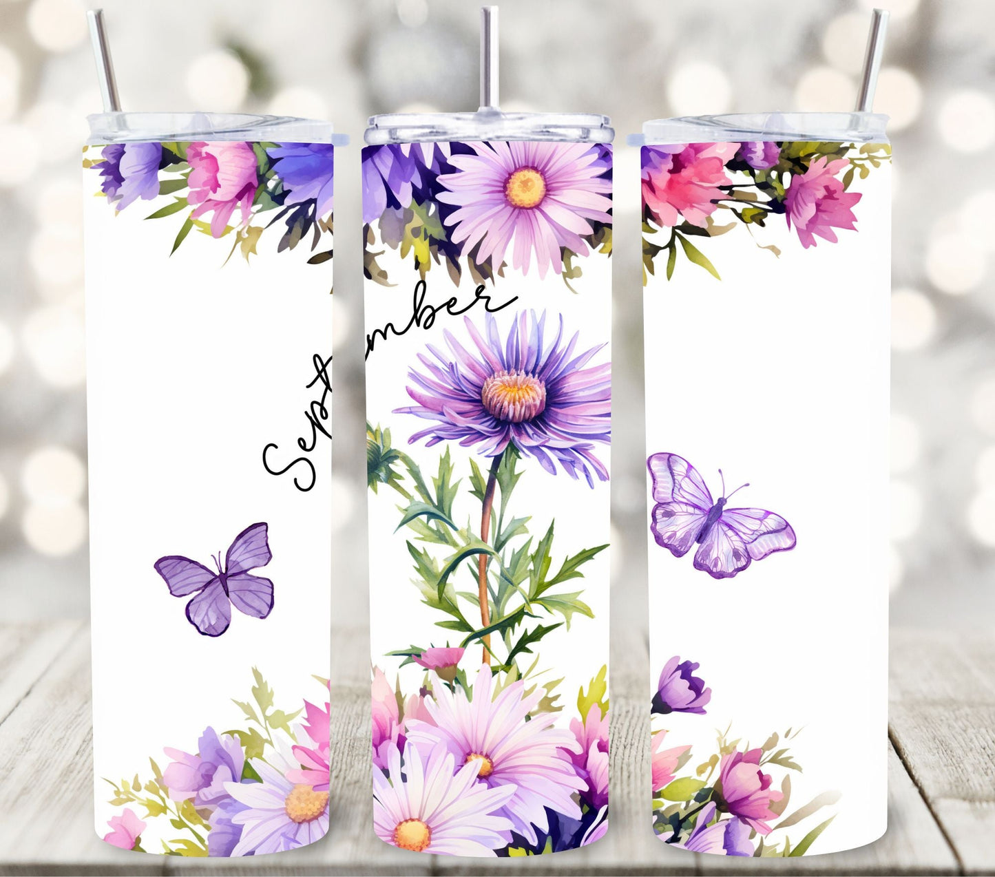 The Year in Flowers - Adhesive Vinyl Wraps - 12 Design Options