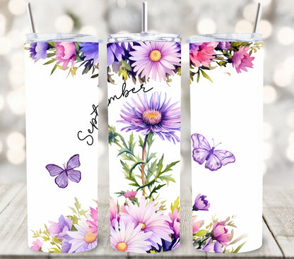 The Year in Flowers - Adhesive Vinyl Wraps - 12 Design Options