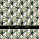 Hex and Bloom Vinyl collection- 12x12 vinyl sheets-16 designs available