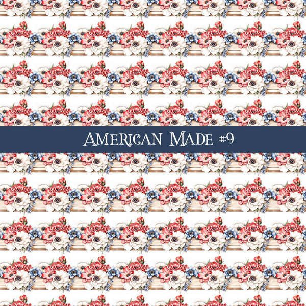 American Made- vinyl sheets 10 (Patterns to choose from)