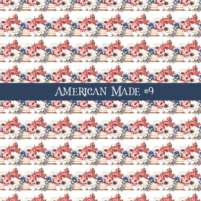 American Made- vinyl sheets 10 (Patterns to choose from)