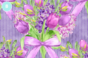 Purple Floral Easter - Adhesive Vinyl 12x12 Sheets - 16 Design Options