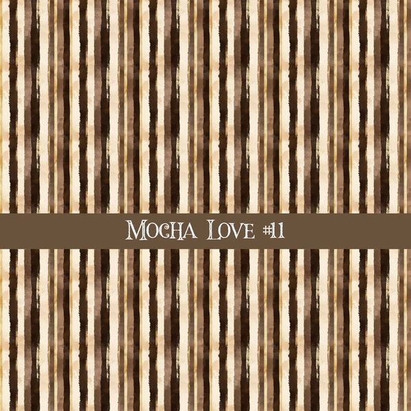 Mocha Love- vinyl sheets 20 (Patterns to choose from)