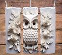 3D Owl Vinyl owl - Adhesive Vinyl Wrap - 8 Designs