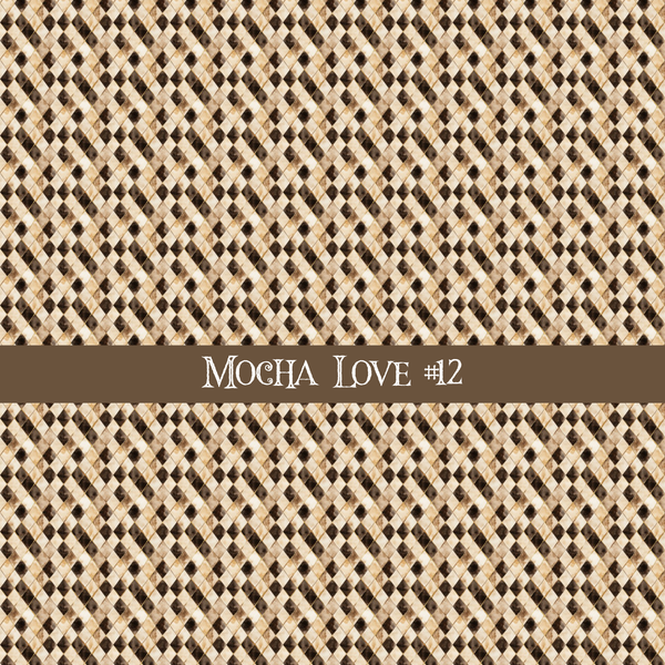 Mocha Love- vinyl sheets 20 (Patterns to choose from)