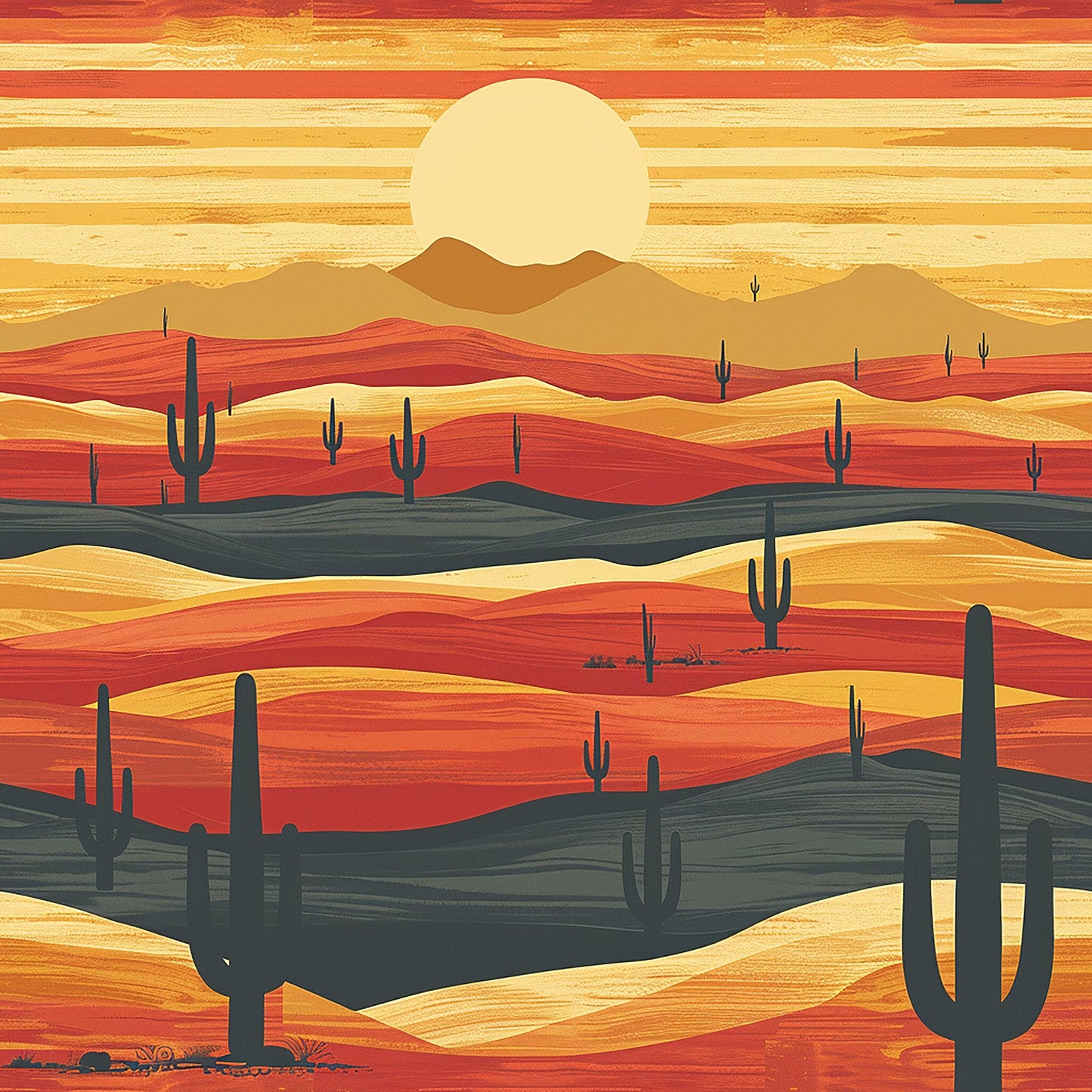 Desert Sunset - 12 Design options - - Adhesive Vinyl Wrap and 12x12 Sheets