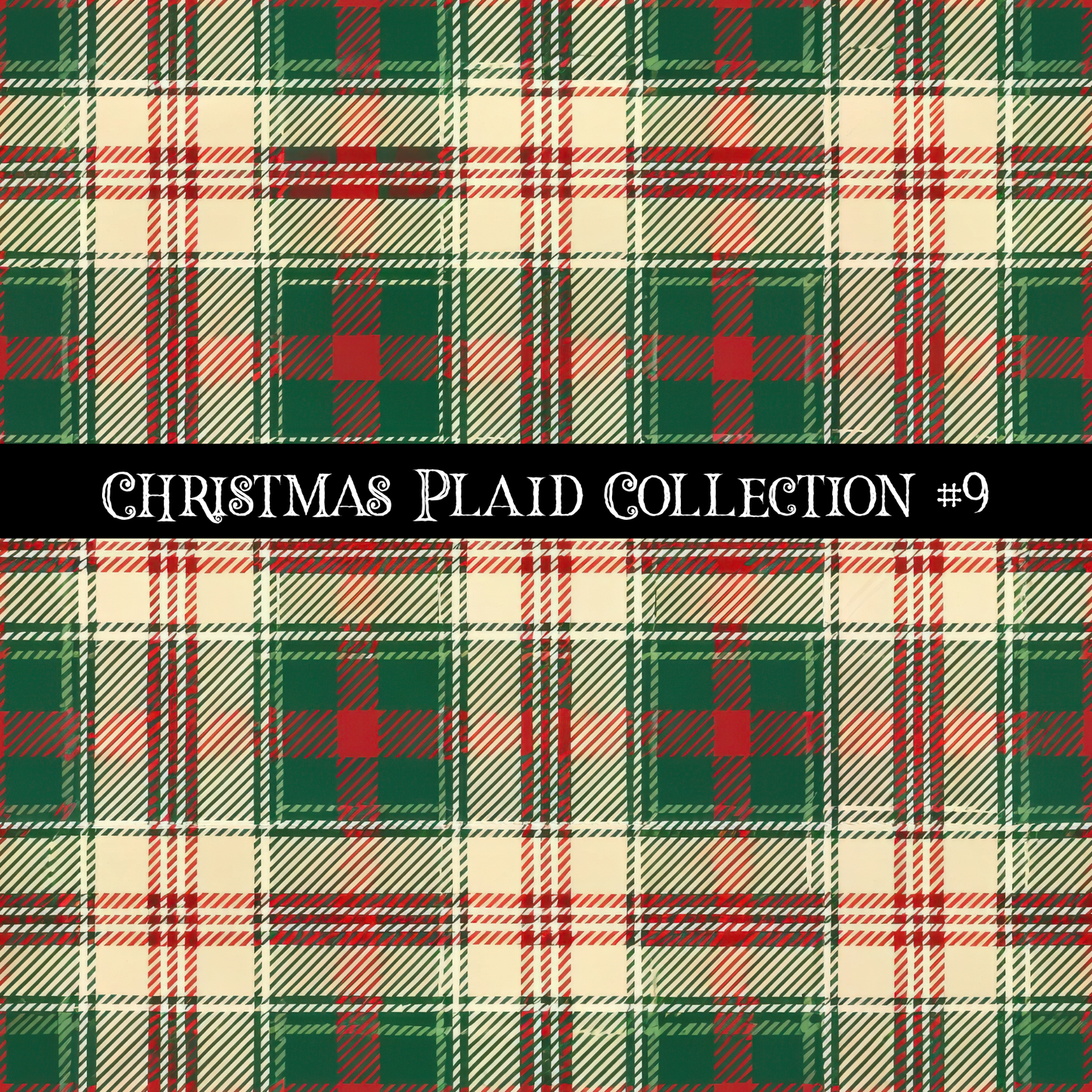 Christmas Plaid- 12x12 vinyl sheets-12 designs available