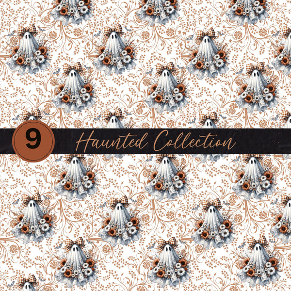 Haunted Vinyl collection- 12x12 vinyl sheets-9 designs available