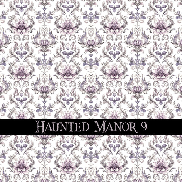 Haunted Manor Vinyl collection- 12x12 vinyl sheets-16 designs available