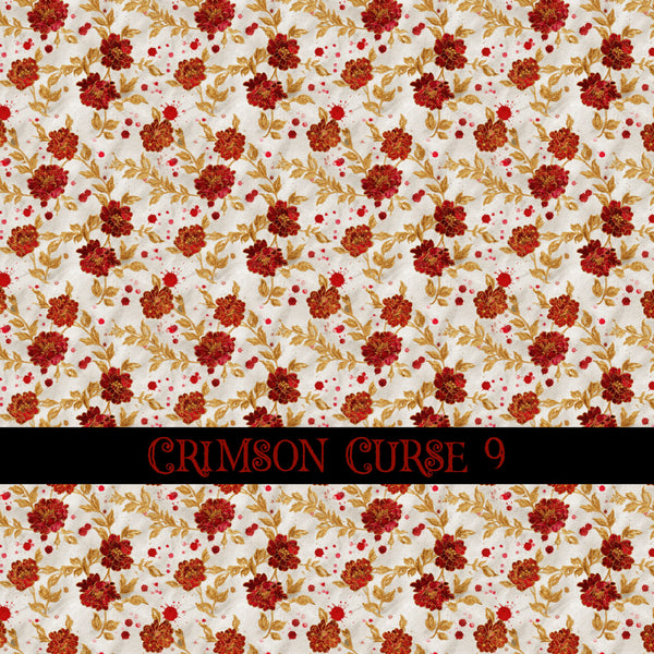 Crimson Curse Vinyl collection- 12x12 vinyl sheets-14 designs available