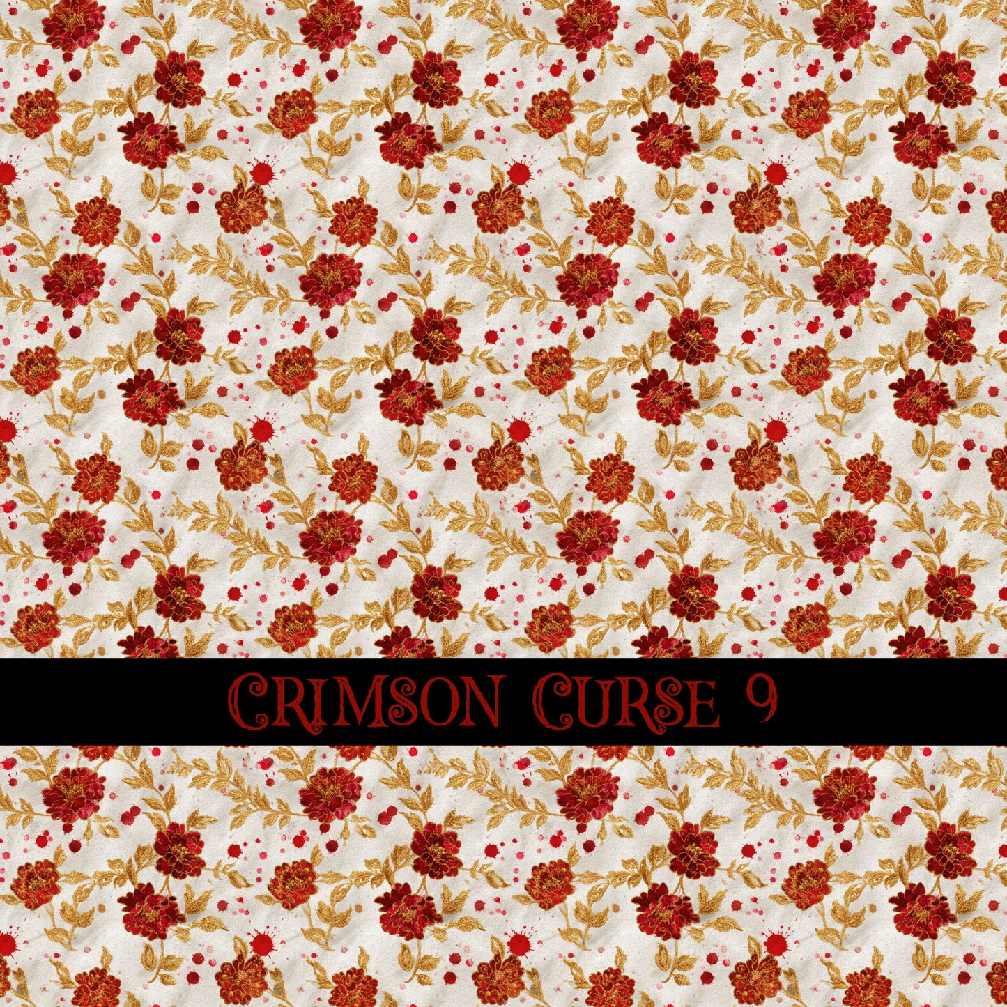 Crimson Curse Vinyl collection- 12x12 vinyl sheets-14 designs available