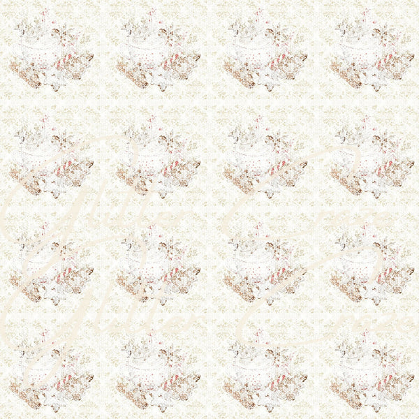Christmas Cocoa Prints - Adhesive Vinyl Wrap and 12x12 sheet