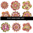 Secret Garden Element UV DTF Decal sheets 12 Sheet Designs to choose from