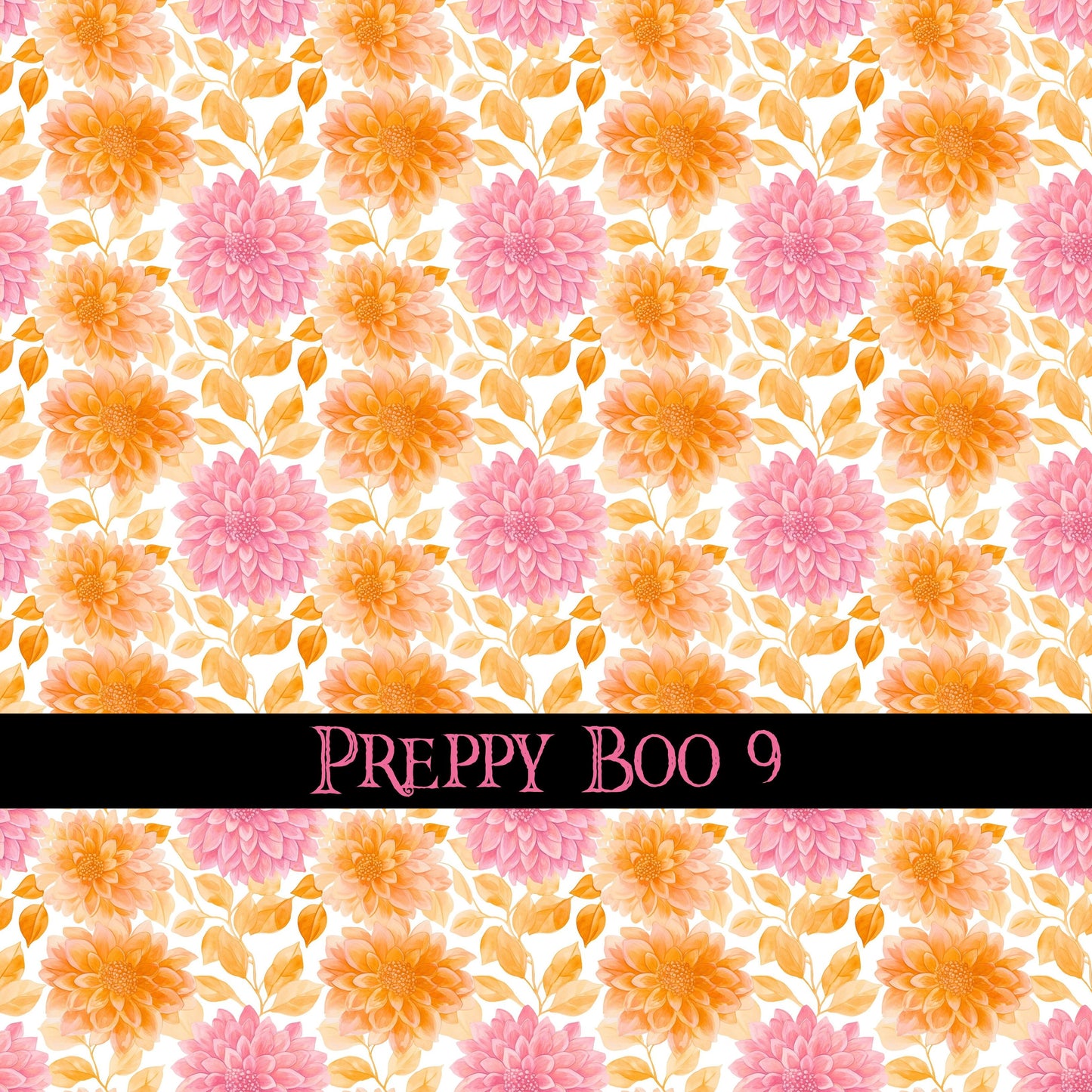 Preppy Boo collection- 12x12 vinyl sheets-10 designs available