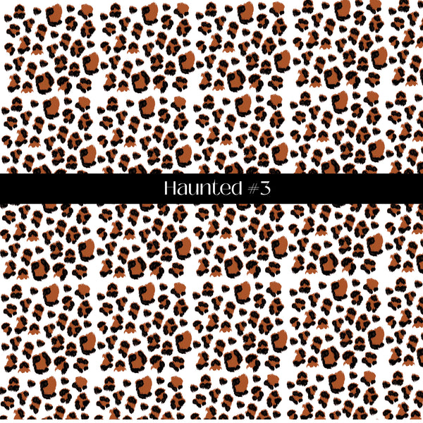 Haunted Collection Bats, ghosts and leopard UV DTF Decal Sheet 3 Designs