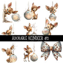 Adorable Reindeer UV Decal sheets 2 to choose from