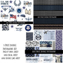 Air Force Doodle Patchwork Set