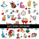 Alice UV DTF Doodle Patchwork Set