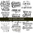 Alice Quotes #1 UV DTF Decal sheets 5 Color Options  available