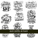 Alice Quotes #2 UV DTF Decal sheets 5 Color Options  available