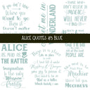Alice Quotes #3 UV DTF Decal sheets 5 Color Options  available