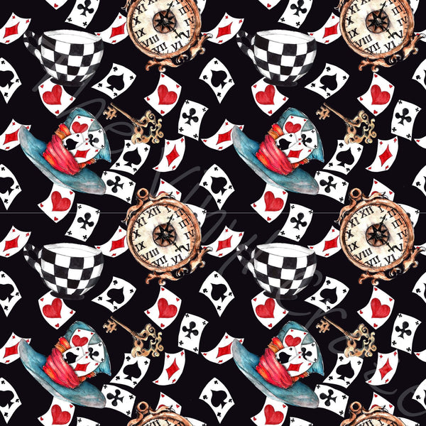 Alice in the W - Adhesive Vinyl Sheets - 10 Design Options