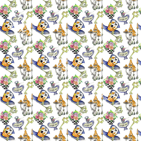 Alice in the W - Adhesive Vinyl Sheets - 10 Design Options