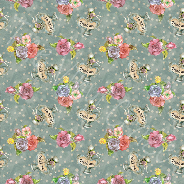 Alice in the W - Adhesive Vinyl Sheets - 10 Design Options