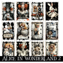 Alice in Wonderland UV DTF Decal Sheets 10 sheet designs