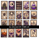 All Hollows Eve Stamps  - UV DTF Decal sheet 2 varriants