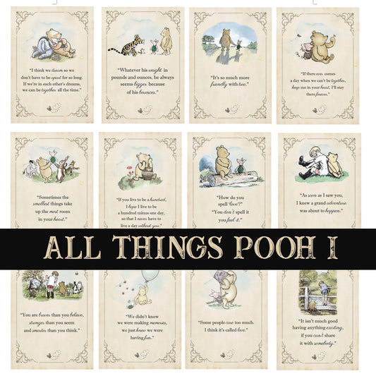 All things Pooh Collection UV DTF Decal Sheets 12 design sheets available