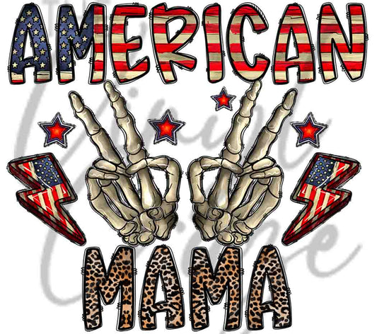 American Mama - UV DTF Decal