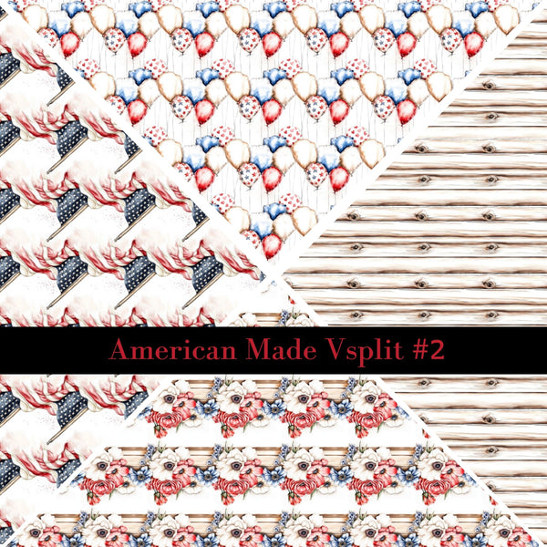American Made precut VSplits -12x12 vinyl sheet (2 Variants)