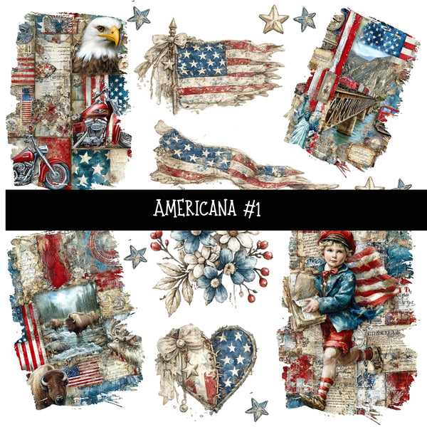American UV DTF Decal sheets 5 design sheets available