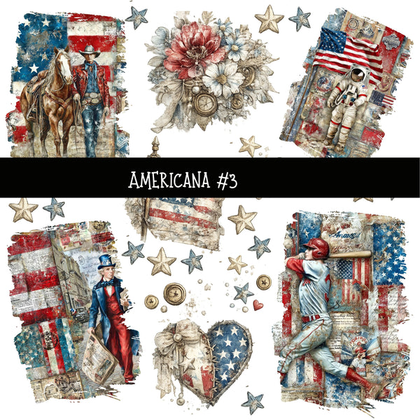 American UV DTF Decal sheets 5 design sheets available