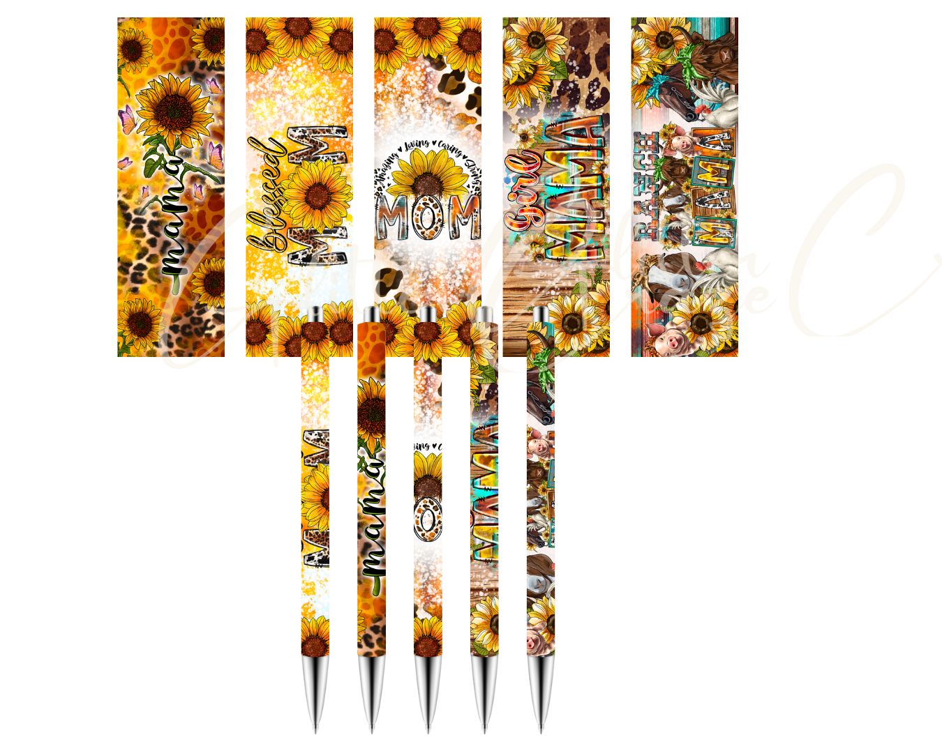 Sunflower Mom  - UV DTF Pen wraps