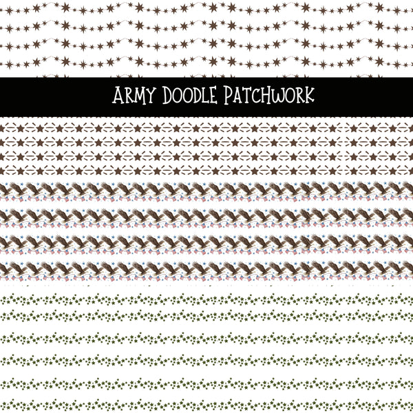 Army Doodle Patchwork Set