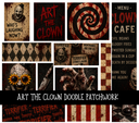 Art the clown Doodle Patchwork Set