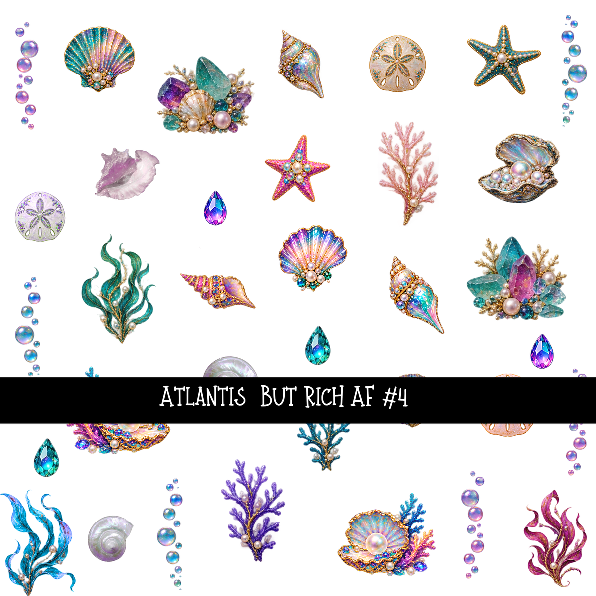 Atlantis but rich af  - UV DTF Decal sheets
