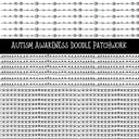 Autism Awareness Doodle Patchwork Set