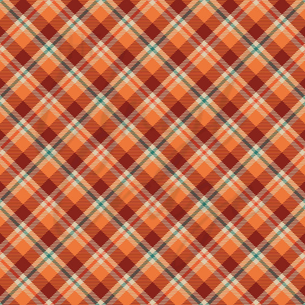 Autumn Plaid - Adhesive Vinyl Sheets