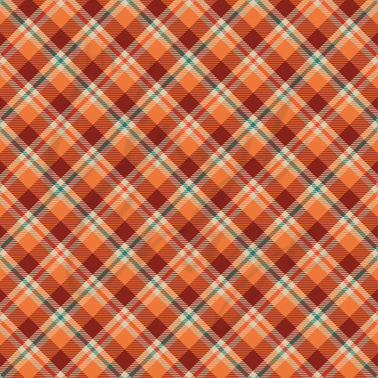 Autumn Plaid - Adhesive Vinyl Sheets