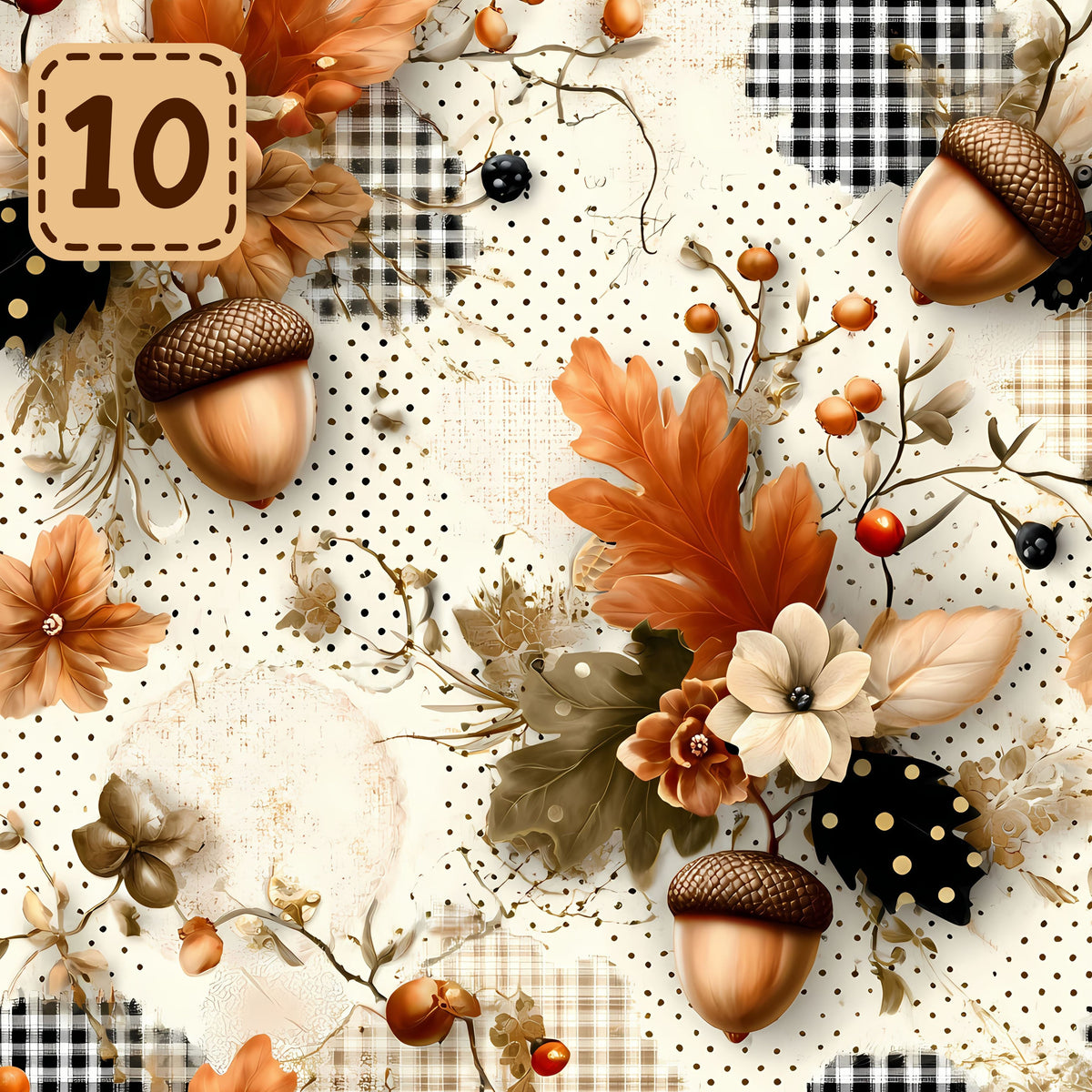 Autumn Heirloom collection- 2 sizes vinyl sheets-20 designs available