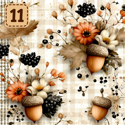 Autumn Heirloom collection- 2 sizes vinyl sheets-20 designs available