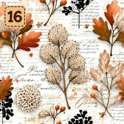 Autumn Heirloom collection- 2 sizes vinyl sheets-20 designs available