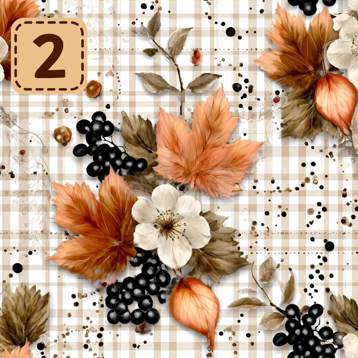 Autumn Heirloom collection- 2 sizes vinyl sheets-20 designs available