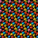 Neon Autumn On Black - Adhesive Vinyl Sheets