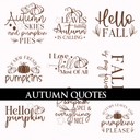 Autumn Quotes- UVDTF Decal sheets- 6 styles