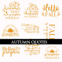 Autumn Quotes- UVDTF Decal sheets- 6 styles